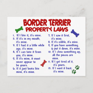 Postal Leyes de propiedad del TERRIER en la frontera 2