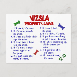 Postal Leyes de propiedad VIZSLA 2