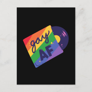 Postal LGBT+orgullo. queer, amor gay.Gay