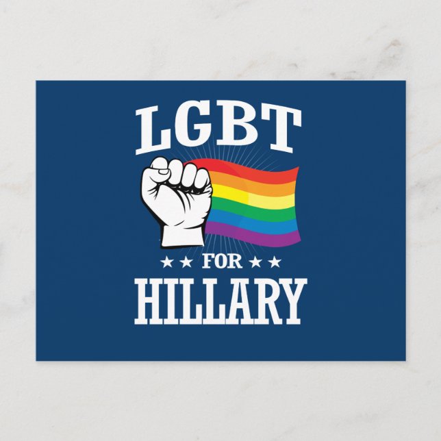 POSTAL LGBT PARA HILLARY (Anverso)