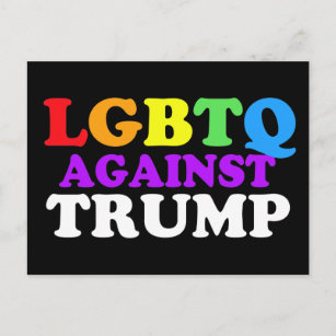 Postal LGBTQ contra Trump