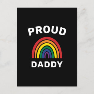 Postal LGBTQ Orgulloso papá Gay Orgullo del Día del Padre