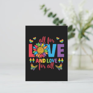 Postal LGBTQ - Todo por amor y amor para todos
