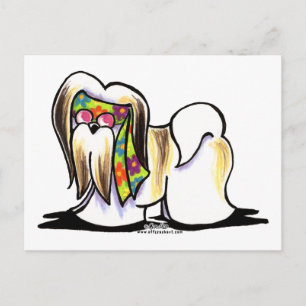 Postal Lhasa Apso Hippie