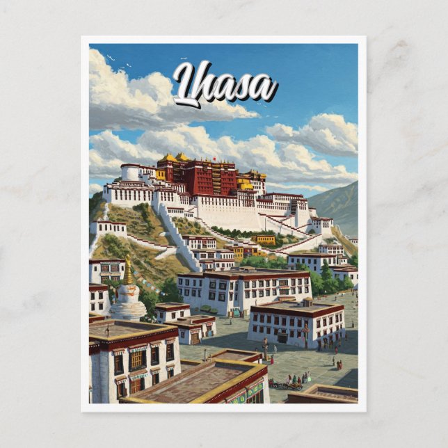Postal Lhasa Tibet (Anverso)