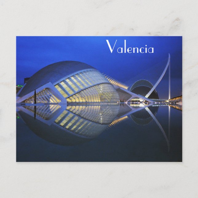 Postal L'Hemisfèric, Ciudad de las Artes y las Ciencias (Anverso)