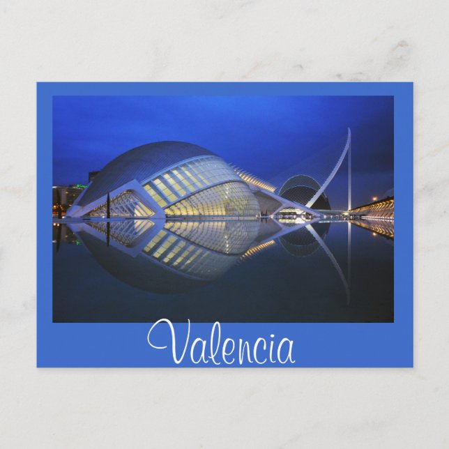 Postal L'Hemisfèric, Ciudad de las Artes y las Ciencias,  (Anverso)