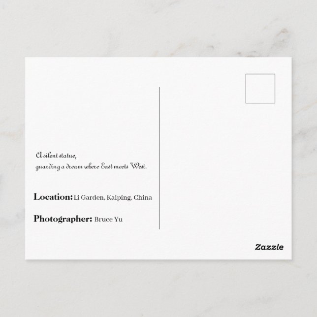 Postal Li Garden Series: Donde Residen Historias (Reverso)