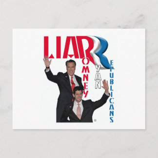 Postal Liar - Mitt Romney y Paul Ryan