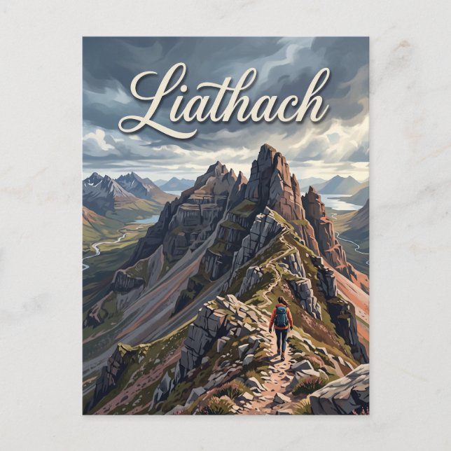 Postal Liathach Escocia (Anverso)