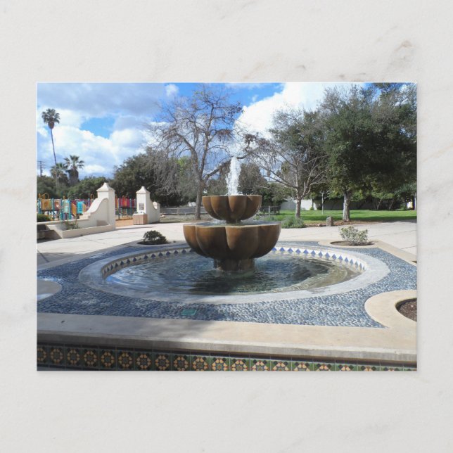 Postal Libbey Park, Ojai (Anverso)