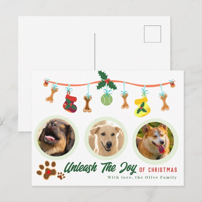 Postal Liberar La Alegría De Los Navidades (Anverso / Reverso)