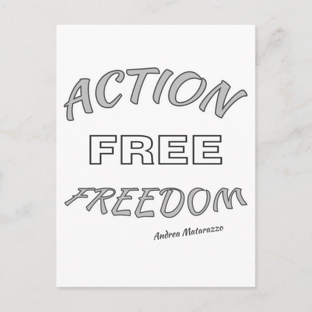 Postal Libertad de acción (Anverso)