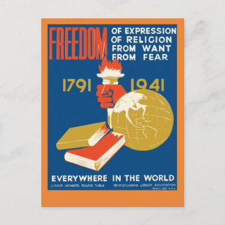 Postal Libertad de expresión