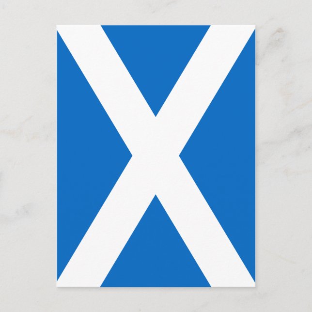 Postal Libertad de la bandera de Escocia (Anverso)