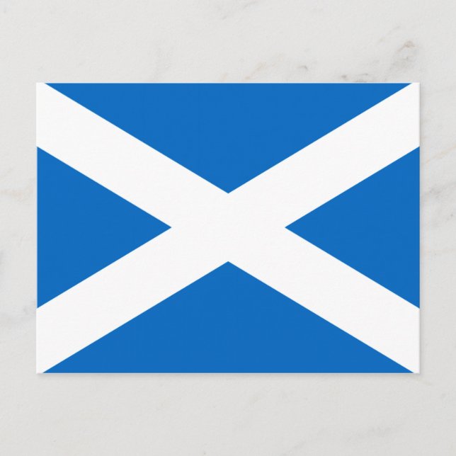 Postal Libertad de la bandera de Escocia (Anverso)