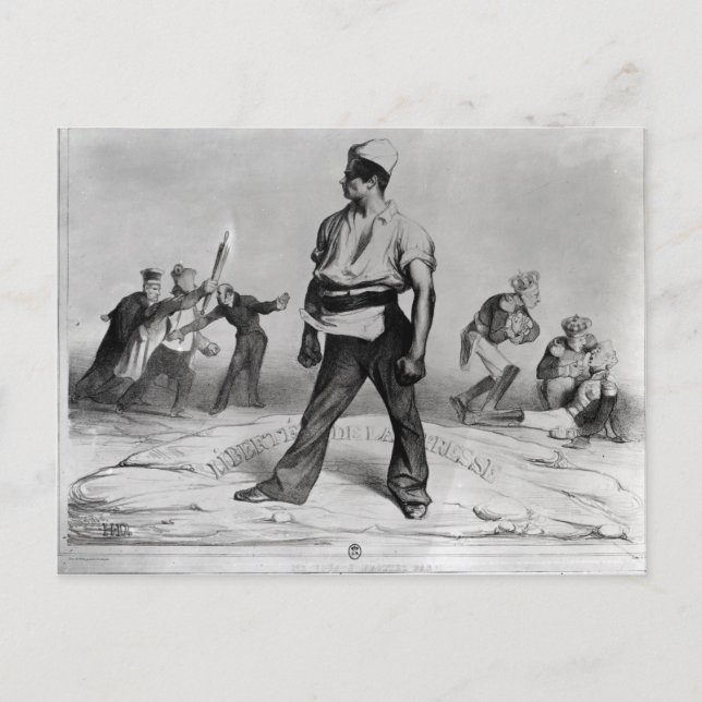 Postal Libertad de prensa (Anverso)