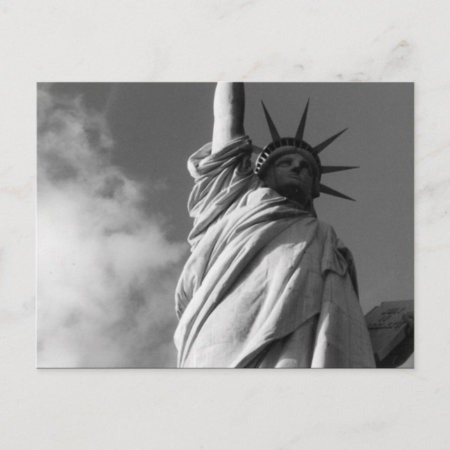 Postal libertad en blanco y negro (Anverso)