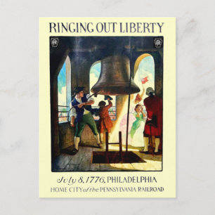 Postal Libertad en Filadelfia en el Ferrocarril de Pensil