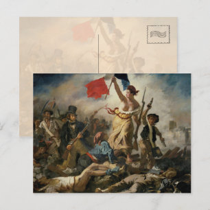 Postal Libertad guiando al pueblo (28 de julio de 1830) P