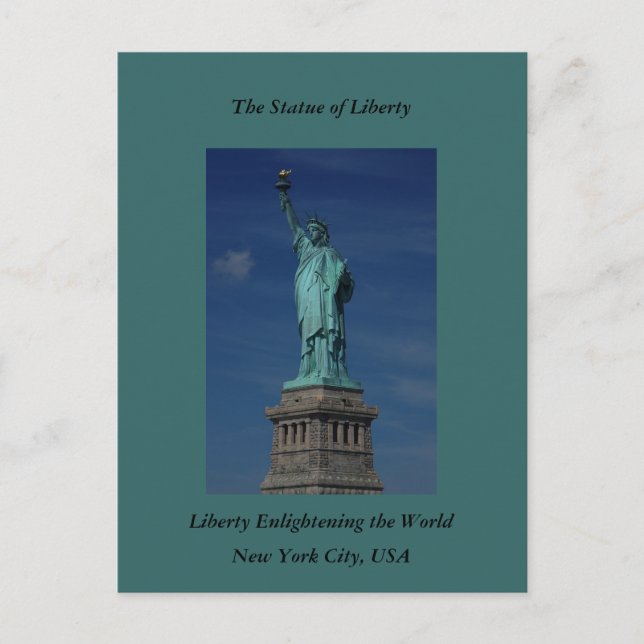 Postal Libertad iluminando el mundo - Estatua de la liber (Anverso)
