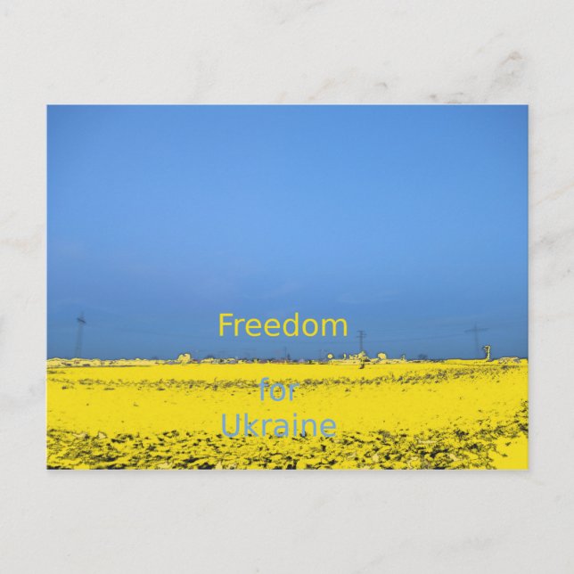 Postal Libertad para Ucrania (Anverso)