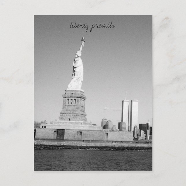 Postal libertad prevalece nyc (Anverso)