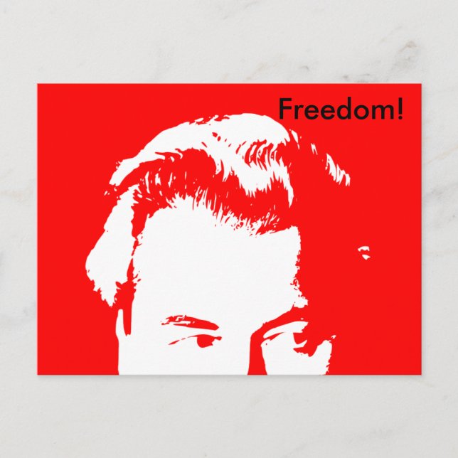 Postal ¡Libertad! Rojo (actualizado) (Anverso)