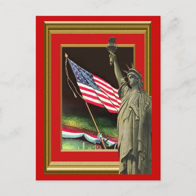 Postal Libertad y bandera (Anverso)