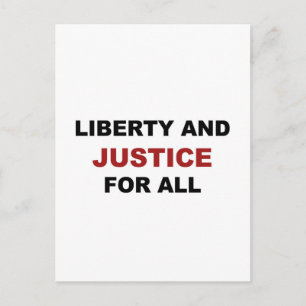 Postal Libertad y justicia para todos