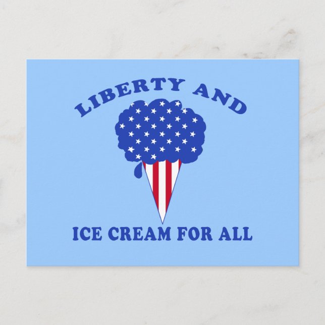 Postal Liberty and Ice Cream for All Products (Anverso)