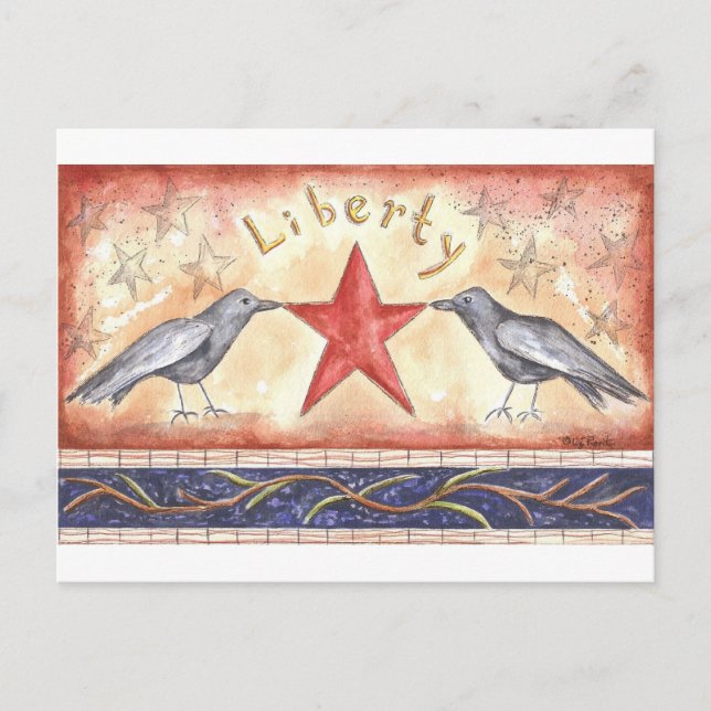Postal Liberty Crows (Anverso)