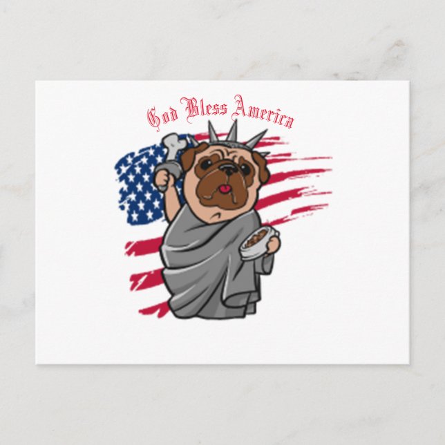 Postal Liberty Pug (Anverso)