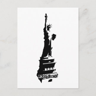 Postal Liberty Stencil Black