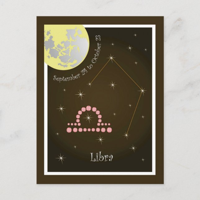 Postal Libra del 24 al 23 de octubre Postkarte (Anverso)