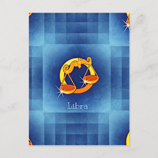Postal libra horoscope (Anverso)