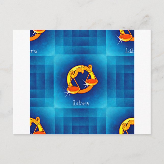 Postal libra horoscope (Anverso)
