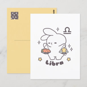 Postal Libra Loppi Tokki Bunny Serie Zodiacal
