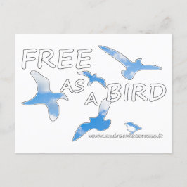 Postal Libre como pájaro