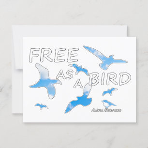 Postal Libre como pájaro 2