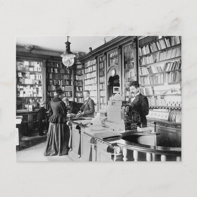 Postal Librería, 1895 (Anverso)