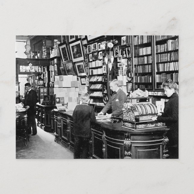 Postal Librería de Copenhague, 1899 (Anverso)