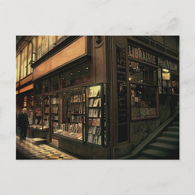 Postal Librería de París (Anverso)