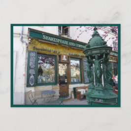 Postal Librería de Shakespeare (París)