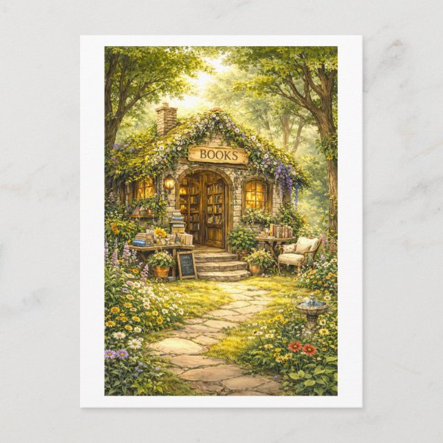 Postal Librería del Bosque (Anverso)