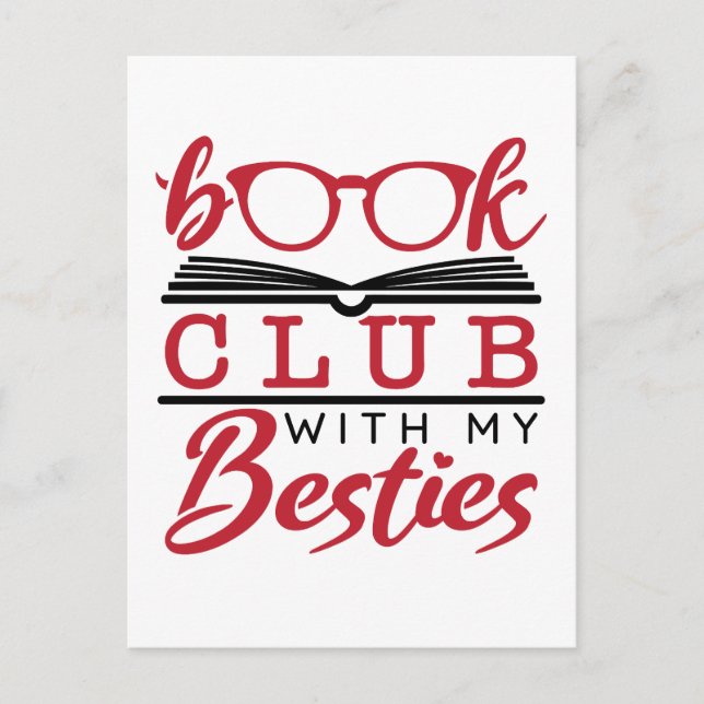 Postal Libro Club con mis bestias (Anverso)