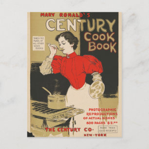Postal Libro de cocina del siglo de Mary Ronald