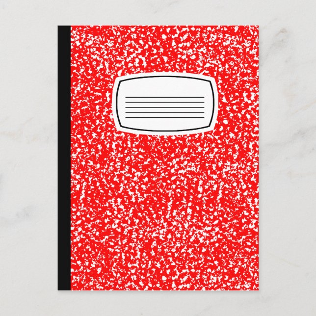 Postal libro de composición (Anverso)