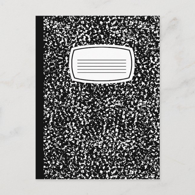 Postal libro de composición (Anverso)
