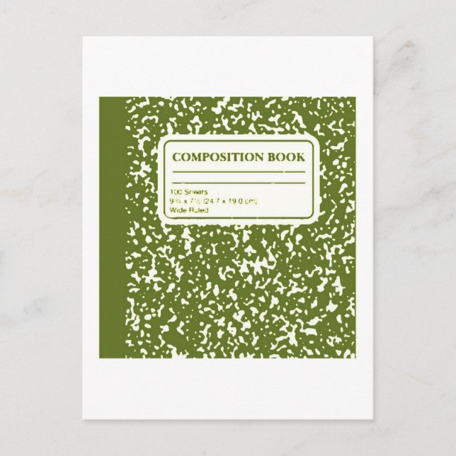 Postal Libro de composición/profesor-alumno (Anverso)